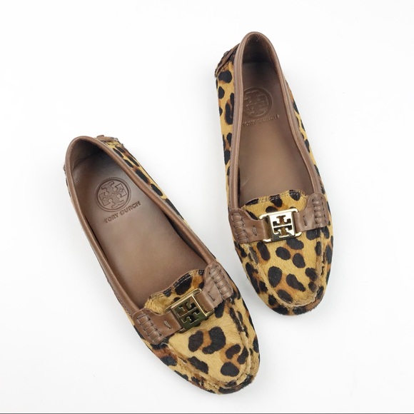 tory burch leopard loafers